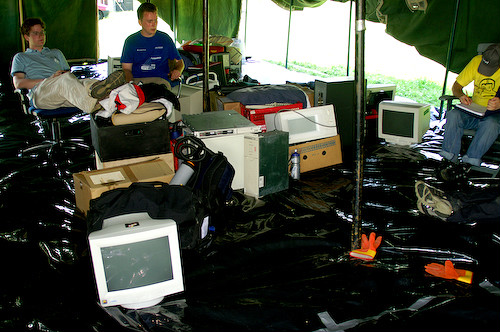 Campzone 2007 - rommelige tent