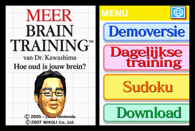 Meer Braintraining - Keuzemenu Meer Braintraining - Keuzemenu
