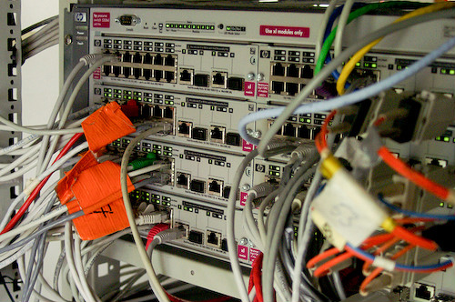 Campzone 2007 - HP ProCurve 5308xl met 128 gigabitpoorten