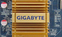 Detail van Gigabyte-moederbord