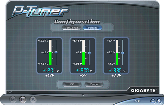 Screenshot Gigabyte Odin GT 800W software Screenshot Gigabyte Odin GT 800W software