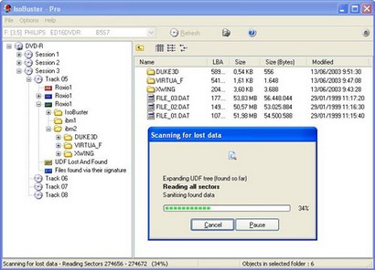 IsoBuster screenshot (410 pix)