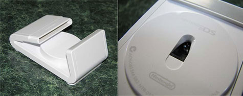 Nintendo DS schuifbesturing - Bovenkant en close-up onderkant