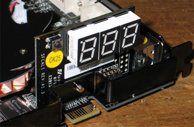 Led-display van Calibre 8600 GT 512MB