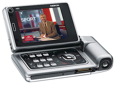 Nokia N92 met dvb-h-ontvangstmogelijkheid Nokia N92 met dvb-h-ontvangstmogelijkheid