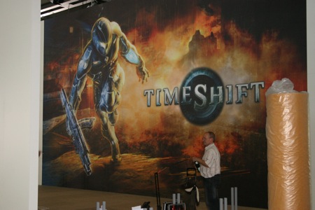 Games Convention - Opbouw Timeshift stand