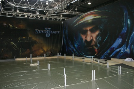 Games Convention - Opbouw StarCraft 2 stand
