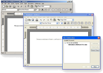 AbiWord 2.5.2 met collabration-plug-in (400px)