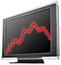 Sony Bravia lcd-televisie met rode grafiek (90px)