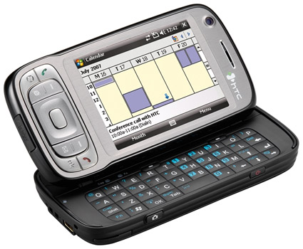 HTC Tytn II - opengeklapt HTC Tytn II - opengeklapt