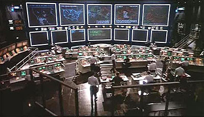 Scène uit de film Wargames Scène uit de film Wargames