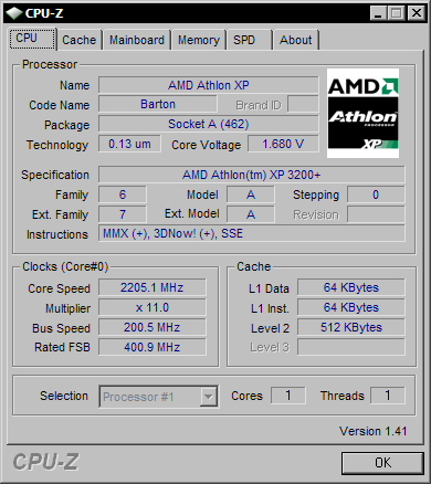 CPU-Z 1.41