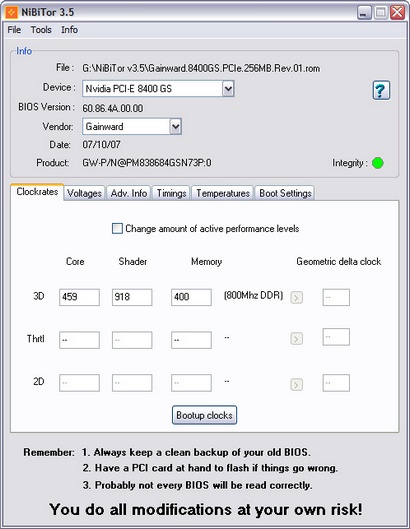 NiBiTor 3.5 screenshot (410 pix)