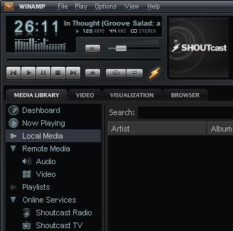 Bento-skin van Winamp 5.5 Bento-skin van Winamp 5.5