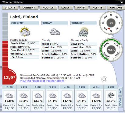 Weather Watcher 5.6.24 screenshot (410 pix)