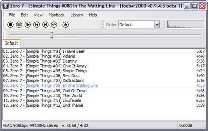 foobar2000 0.9.4.5 beta 1 screenshot (410 pix)