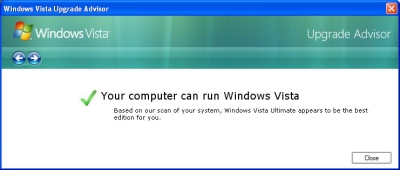 Vista Upgrade Advisor