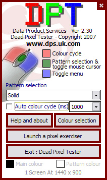Dead Pixel Tester 2.30 screenshot
