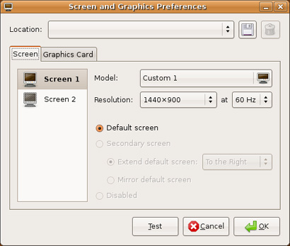 Ubuntu 7.10 - Beeldscherminstellingen Ubuntu 7.10 - Beeldscherminstellingen
