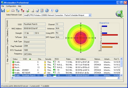 PassMark WirelessMon screenshot (410 pix)