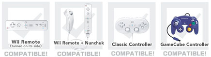 Super Smash Bros. Brawl Wii - controllers