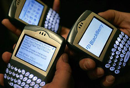 Blackberry-gebruikers
