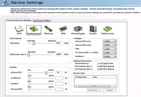 Screenshot van esa-applicatie nVidia Screenshot van esa-applicatie nVidia