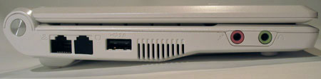 Asus Eee PC 4G linkerkant Asus Eee PC 4G linkerkant