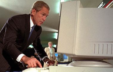 Bush met computer