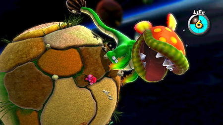 Super Mario Galaxy: Mario vs Piranha plant Super Mario Galaxy: Mario vs Piranha plant