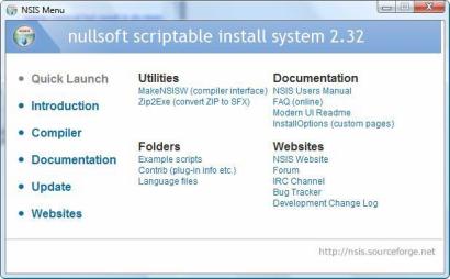 Nullsoft Scriptable Install System 2.32 screenshot (410 pix)