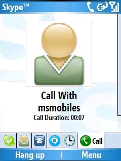 Skype for Pocket PC 2.2.0.18 screenshot