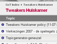Huiskamer-topiclisting