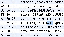 De gewraakte iPhone-code in een Hexeditor