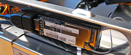 Shuttle SG33G6 Deluxe wifi-module close-up