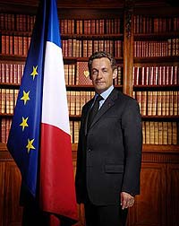 Franse president Nicolas Sarkozy