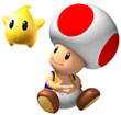 Toad met een Luma