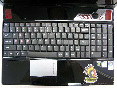 MSI GX600 Toetsenbord MSI GX600 Toetsenbord