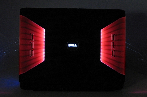 Dell XPS M1730 verlicht achterzijde