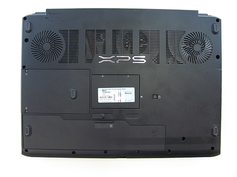 Dell XPS M1730 onderzijde