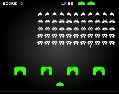 Space invaders (410 pix)