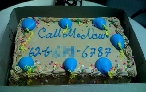 Call Me Now taart