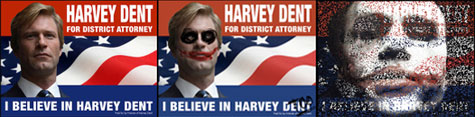 Harvey Dent posters en de Joker