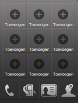 HTC Touch Dual Screenshot Touch-Flo Contactpersonen