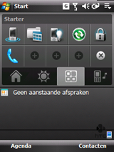 HTC Touch Dual Screenshot Touch-Flo Snelkoppelingen
