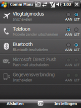 HTC Touch Dual Screenshot Touch-Flo Communicatiemanager