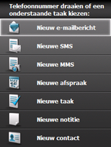 HTC Touch Dual Screenshot Touch-Flo Opengeschoven