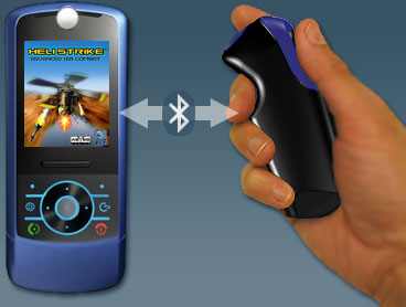 Nunchuck voor mobiele telefoon