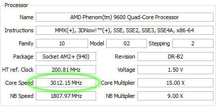 AMD Phenom 9600-cpu Black Edition -- overklokresultaten