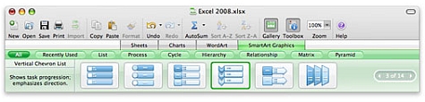 Mac Office 2008 Excel